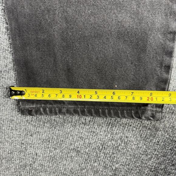 Vintage Levis Jeans Mens 36x34 Black 505 Straight Leg USA Made Y2K (FITS 34x32) - Picture 10 of 12